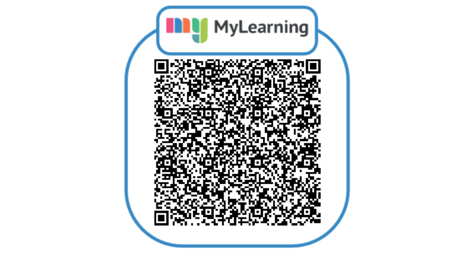 QR code for MyLearning app